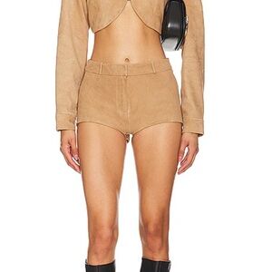 High Waist Tan Women's Shorts